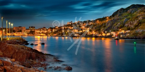 St. John's, the Battery at dusk